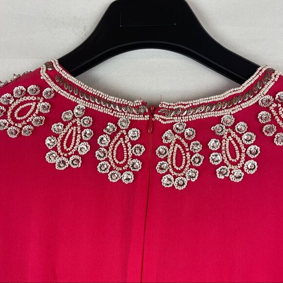 FCUK French Connection Bex Beaded Dress silk size 2 - Picture 10 of 10